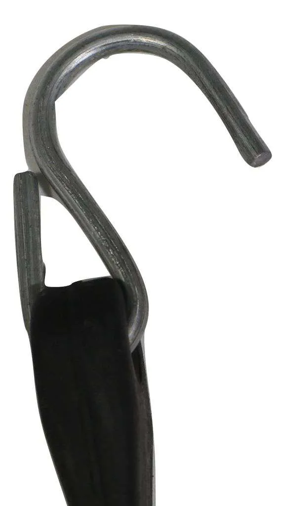 21 Inch Rubber Tarp Straps w/ Crimped S Hooks | 100 PACK