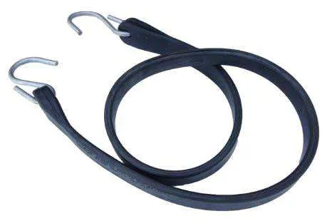 21 Inch Rubber Tarp Straps w/ Crimped S Hooks | 100 PACK