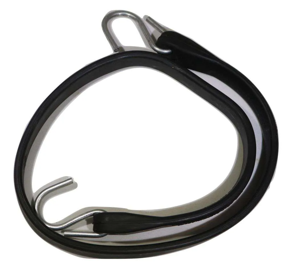 21 Inch Rubber Tarp Straps w/ Crimped S Hooks | 100 PACK