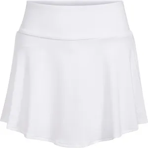adidas Girls' 3-Stripe Flounce Knit Skorts Tennis Skirt, White/White