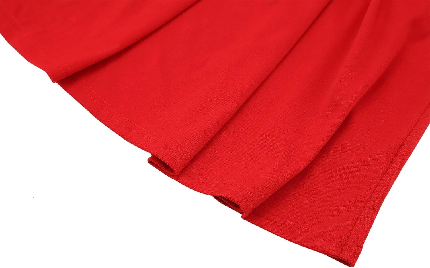 BI.TENCON Women's Striped Pleated Casual A-Line Dresses Knee Length with Pockets