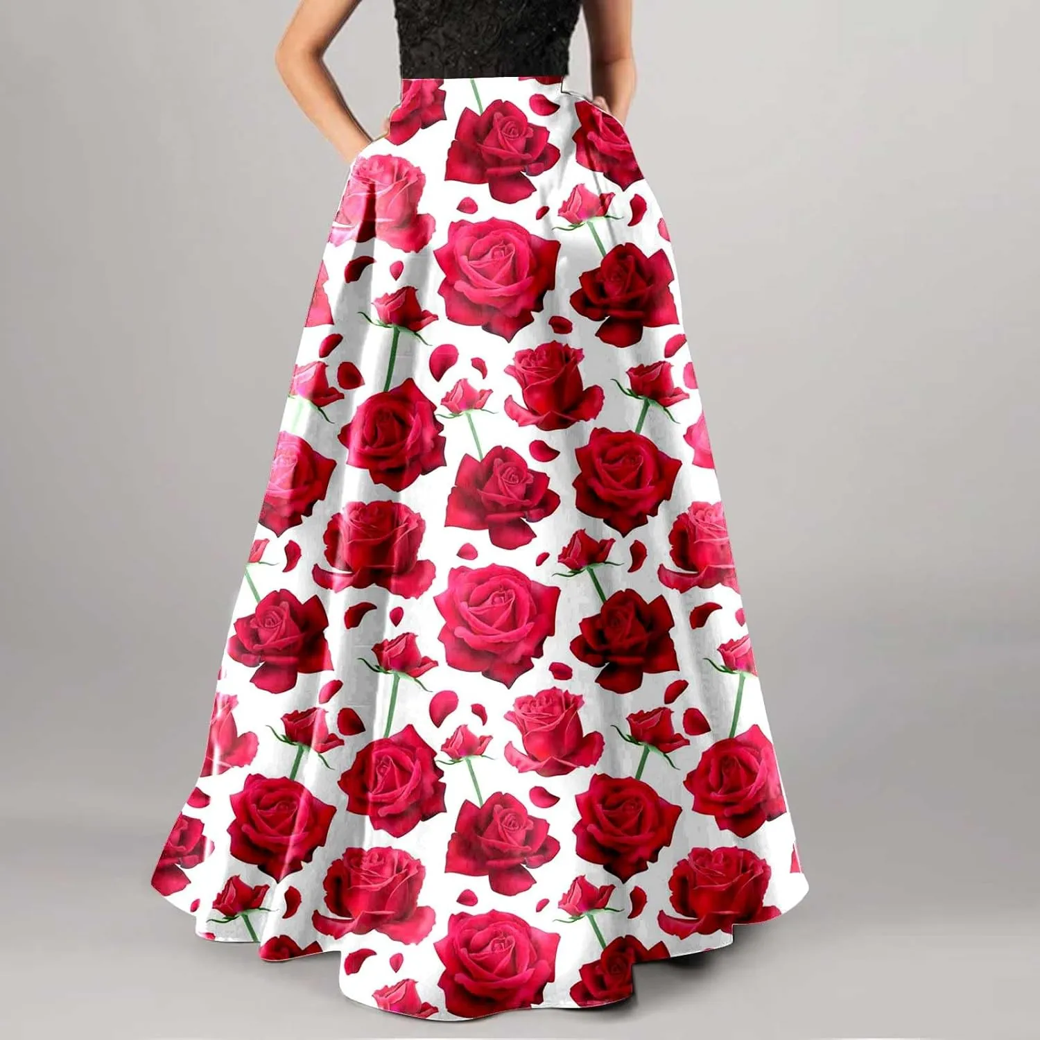 Boho Hawaiian High Cut Tropical Beach Formal Vacation for Women Floral Maxi Long Loose Fit Skorts Women 2025