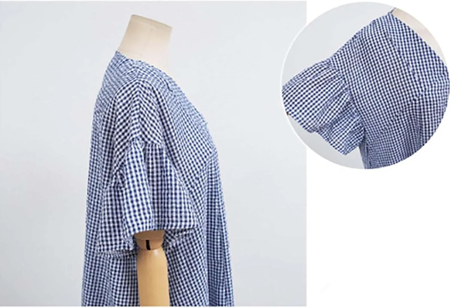 Button Down Mini Dress for Women Short Sleeve Ruffle Hem Shirt Dresses Summer Casual Loose Fit Going Out Work Sundress
