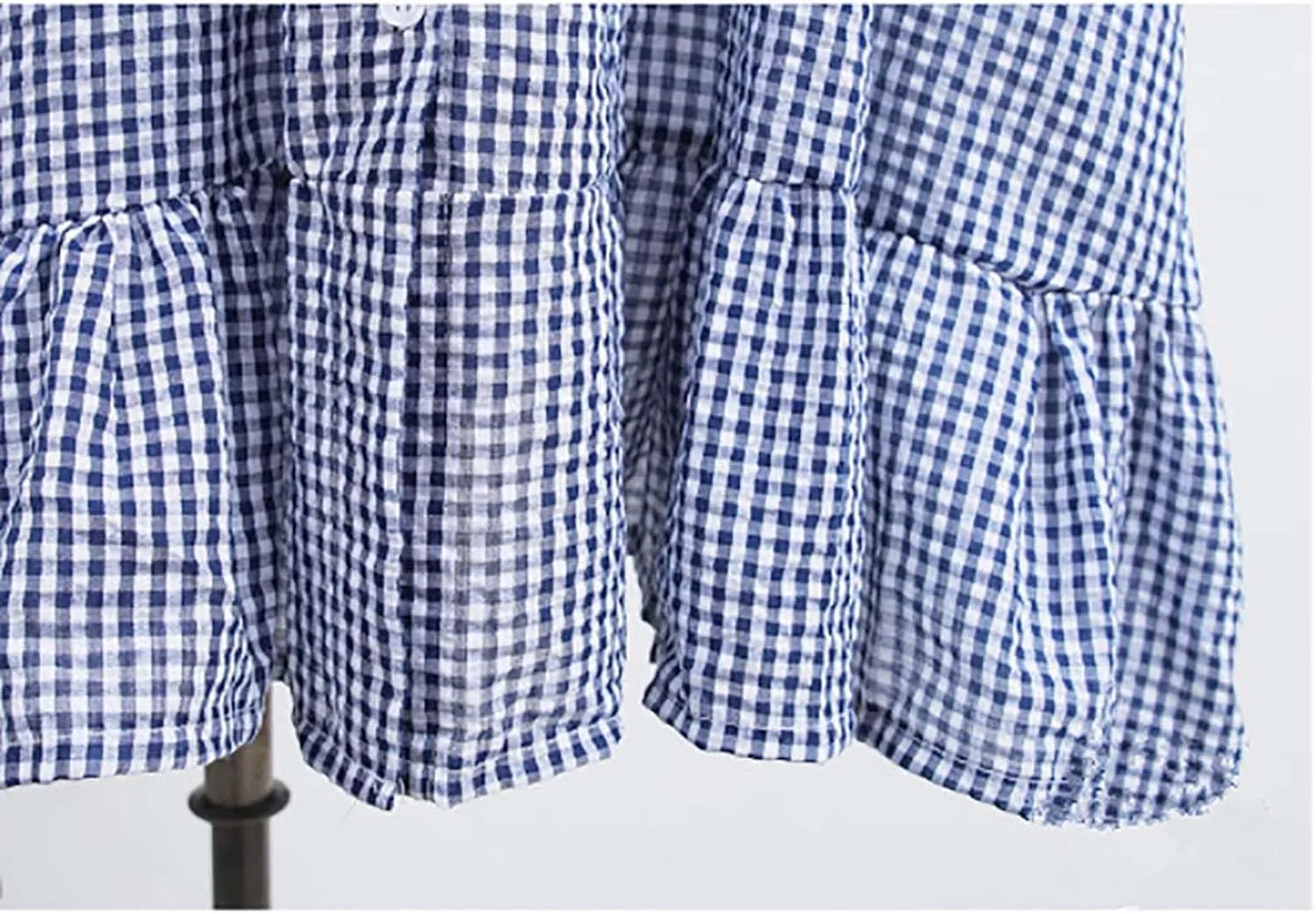 Button Down Mini Dress for Women Short Sleeve Ruffle Hem Shirt Dresses Summer Casual Loose Fit Going Out Work Sundress