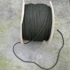 Cord: Premium  Utility Cord. Mil-spec’. Per Metre 'Off-the-Roll' x 5mm. New. Olive Green.