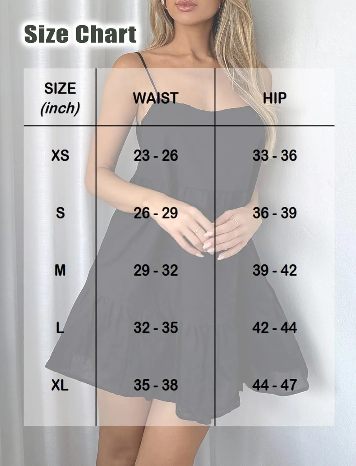 Flowy Short Sundress Mini Babydoll Dresses for Women Going Out Tiered Ruffle Beach Spaghetti Strap Swing Dress Cute
