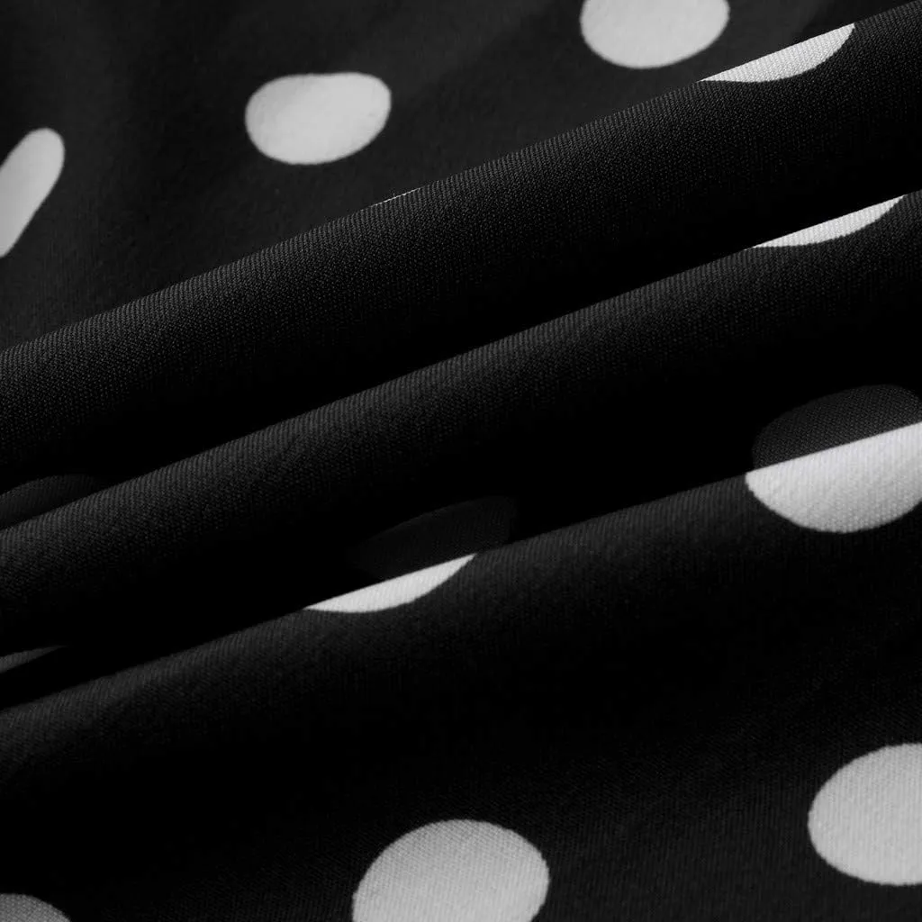 HGOOGY Boho Maxi Dresses for Women 2023 Ruched Flowy Polka Dot Dress Plus Size Modest Long Slim Fit A-Line Sundress