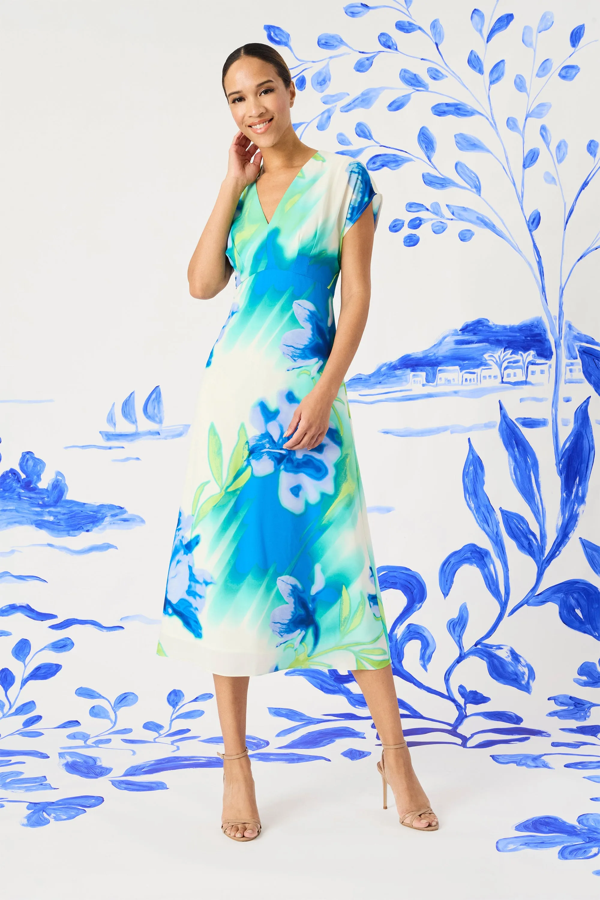 Kathleen in Printed Georgette