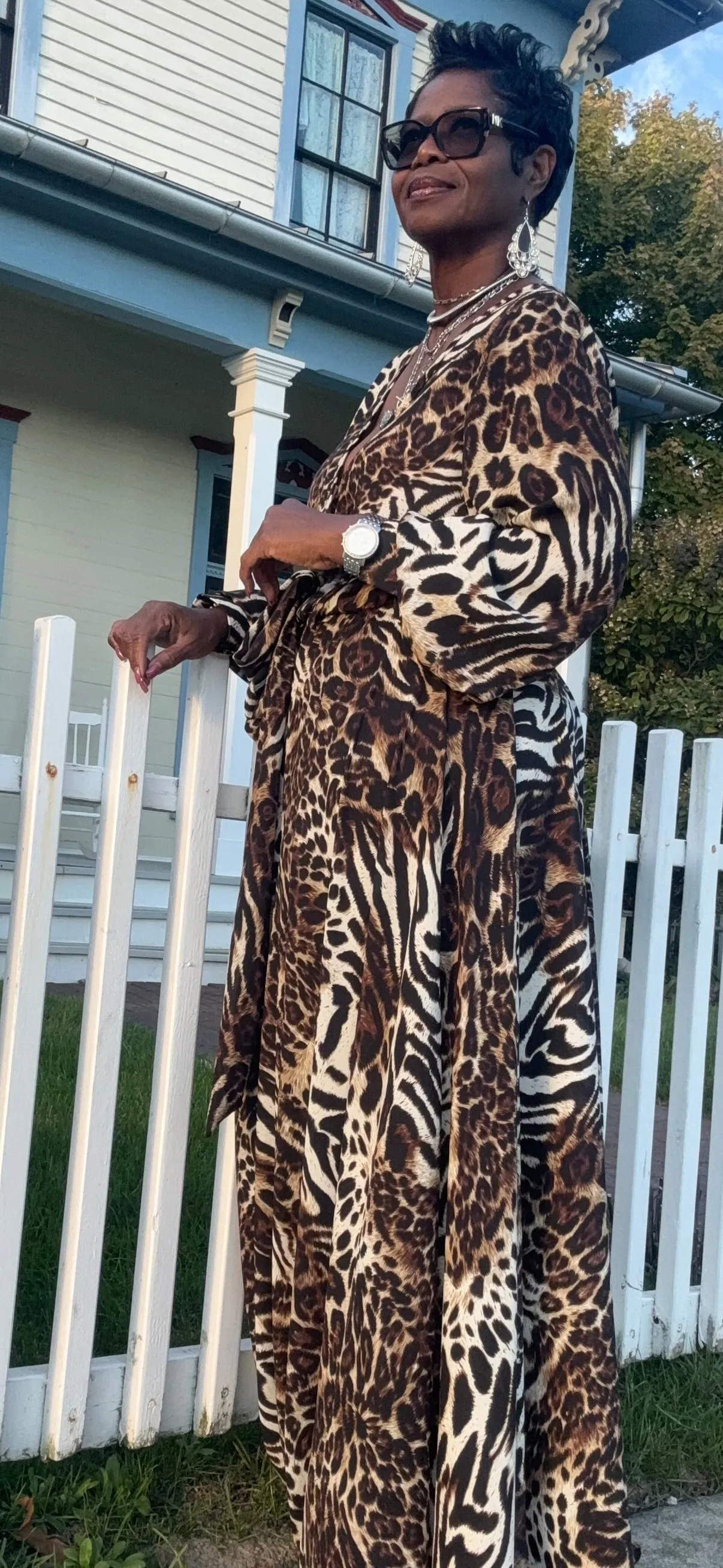 Love a animal print maxi