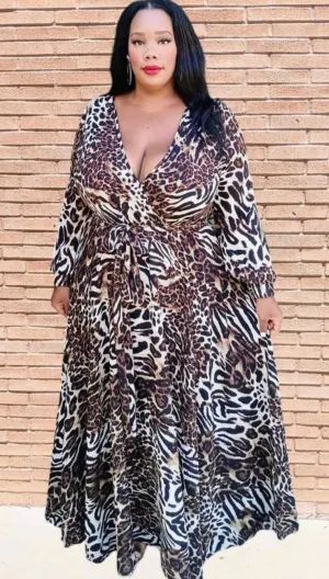 Love a animal print maxi