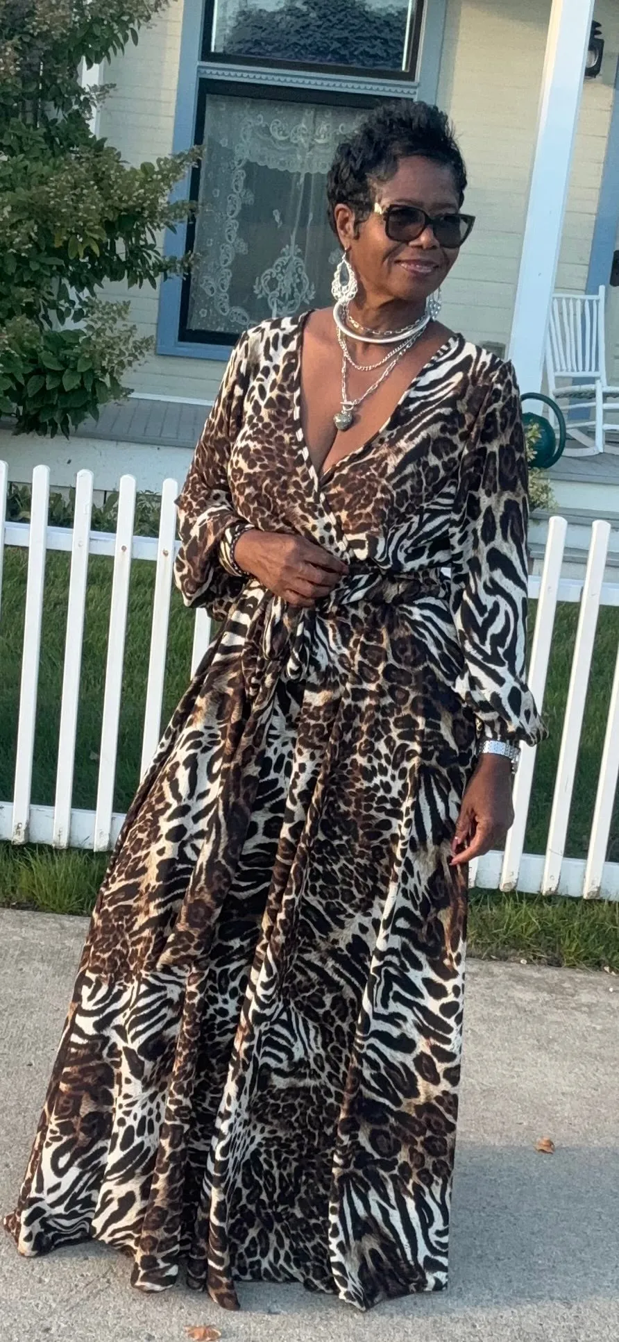 Love a animal print maxi