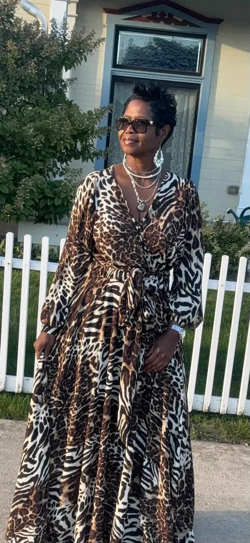 Love a animal print maxi