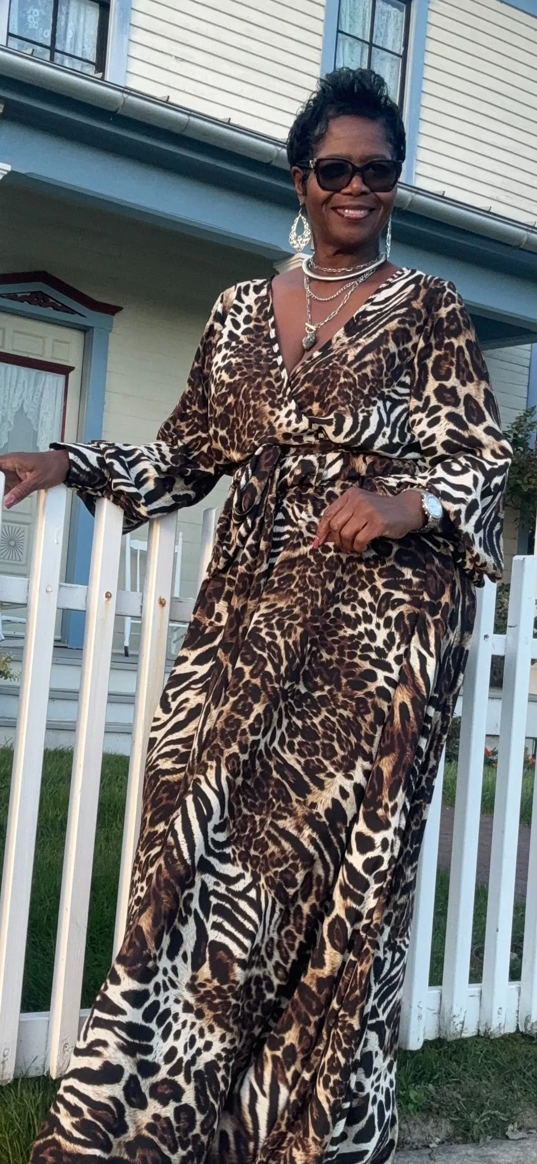 Love a animal print maxi