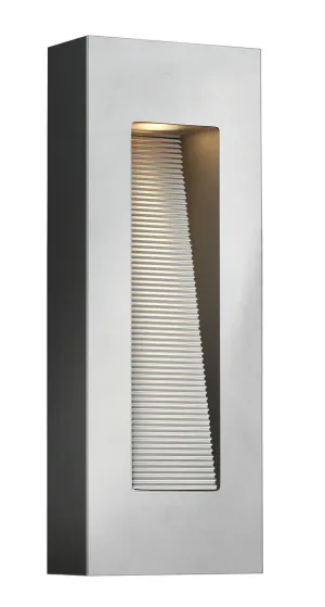 Luna Medium Wall Mount Lantern in Titanium