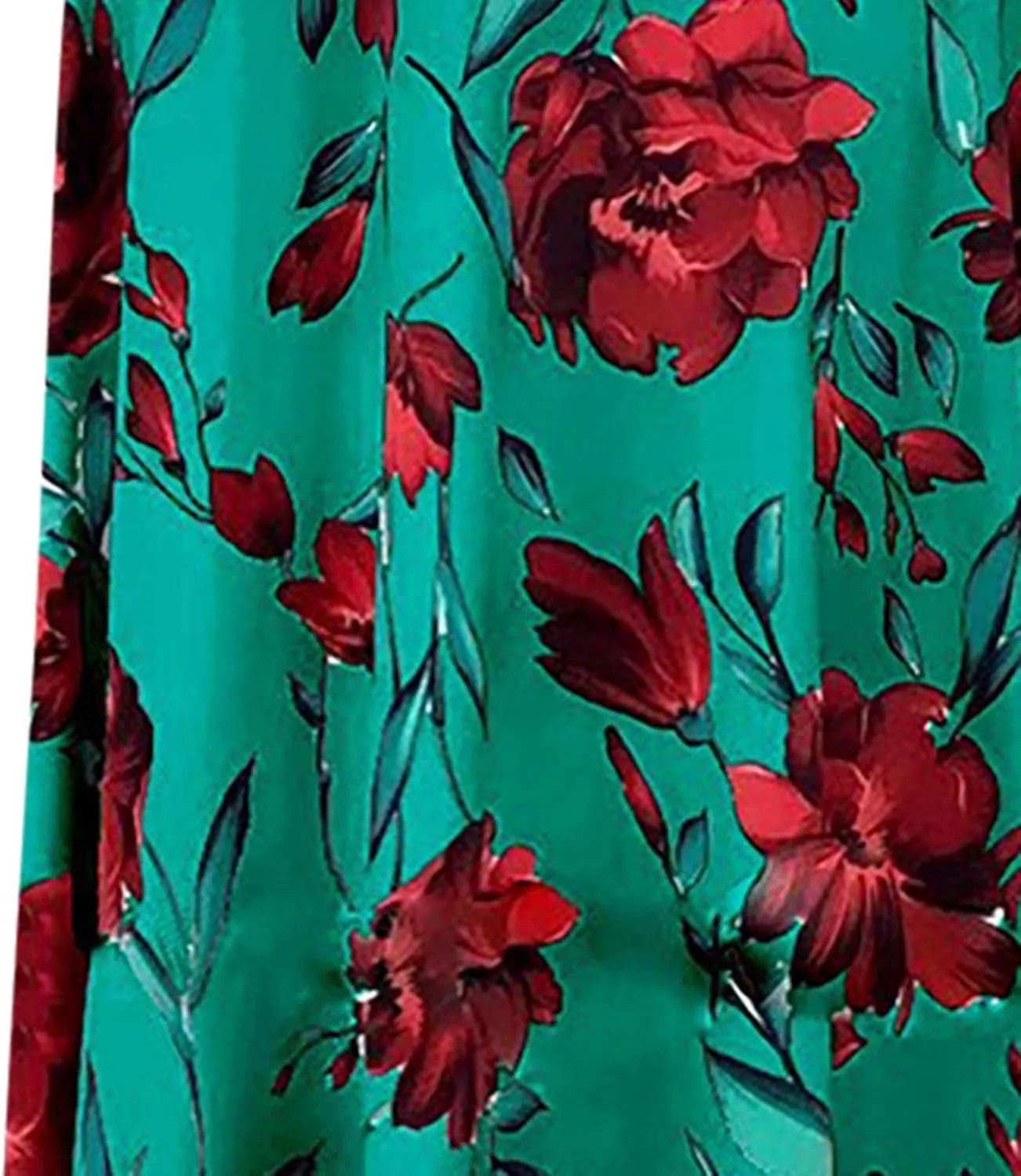 Maxi Dresses for Women's Plus Size Boho Floral Dress Beach Sundress Fashion Short Sleeves Midi Swing Party Dress