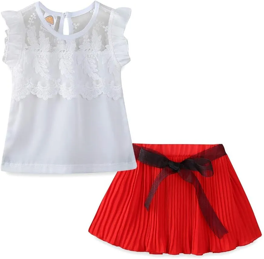 Mud Kingdom Toddler Girls Sleeveless Tank Top and Shorts Set 2 Piece Floral Casual Summer Outfits
