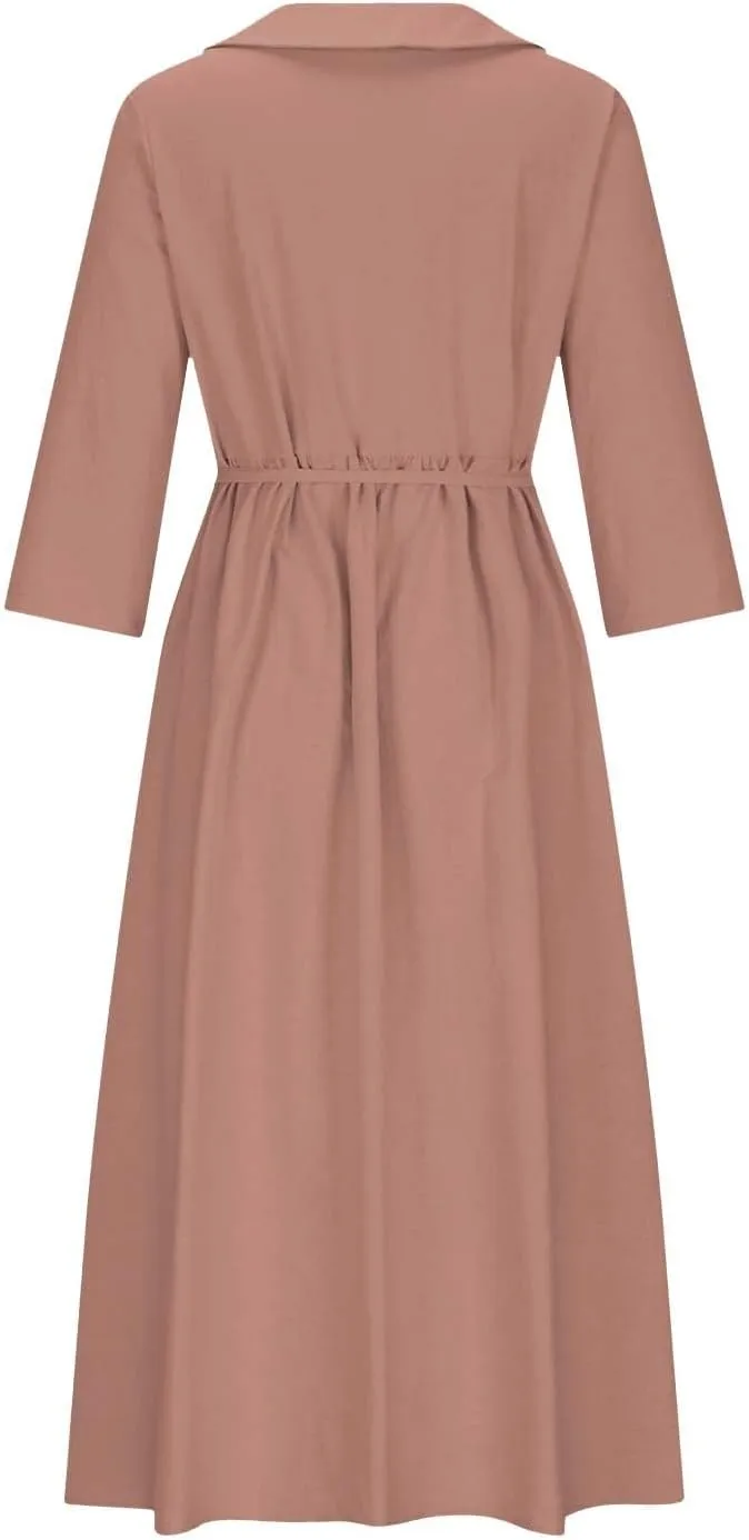 Plus Size Linen Dress for Women Short Sleeve Floral Maxi Dresses Spring Summer Boho Flowy Sundress Cruise Outfits