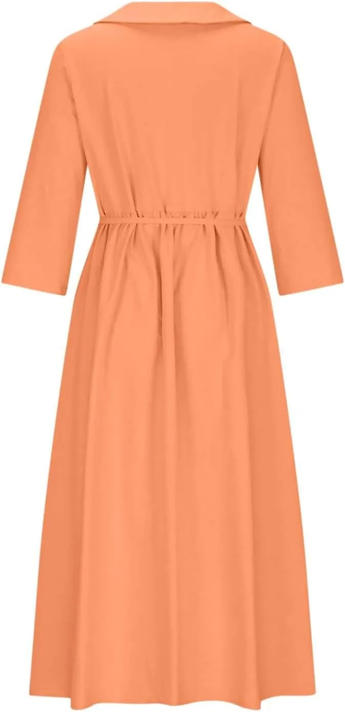 Plus Size Linen Dress for Women Short Sleeve Floral Maxi Dresses Spring Summer Boho Flowy Sundress Cruise Outfits