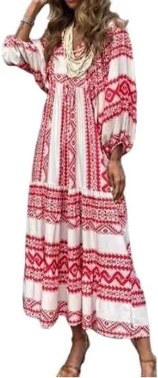 Summer Dresses for Women 2024 Casual Beach Flowy Maxi Dress Hawaiian Sun Dresses Ladies Club Party Dress