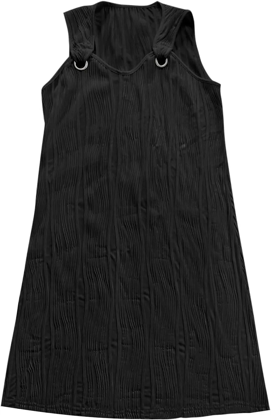 Summer Dresses for Women 2024 Vacation Casual Sleeveless Midi Tshirt Dress Trendy Flowy Loose Boho Beach Sundresses