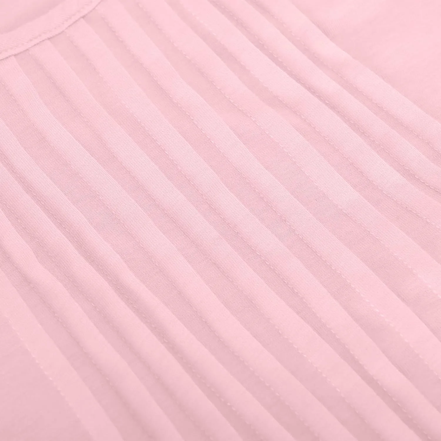 Summer Dresses for Women Casual Spring Midi Dress Short Sleeve Ruffle Hem Crewneck Solid Color Loose Pleated Smock Mini Dress