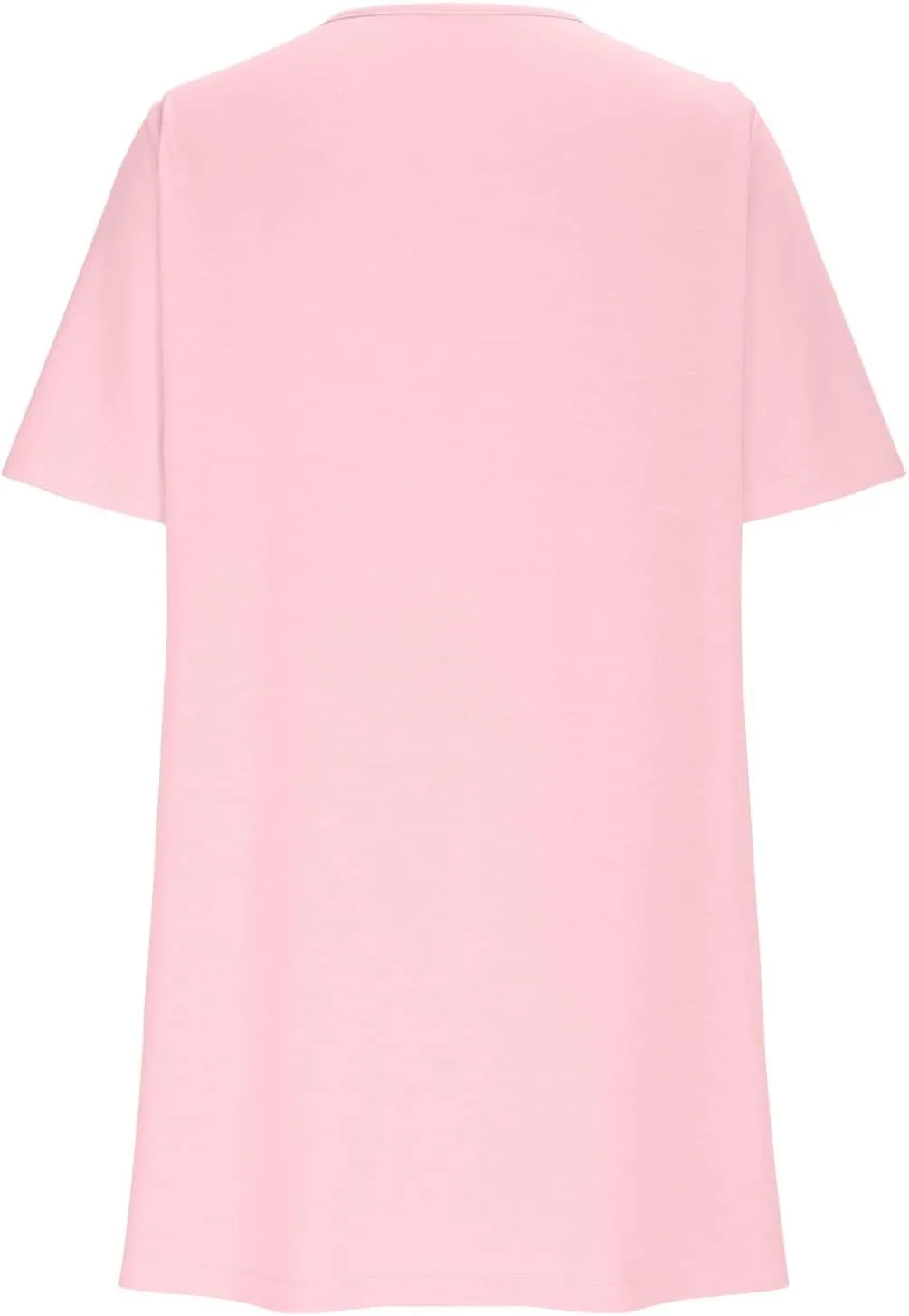Summer Dresses for Women Casual Spring Midi Dress Short Sleeve Ruffle Hem Crewneck Solid Color Loose Pleated Smock Mini Dress