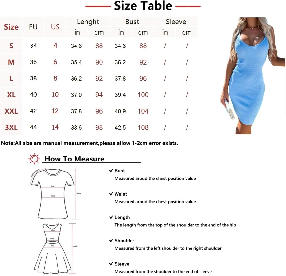 Summer Sundresses for Women 2024 Trendy Casual Bodycon Spaghetti Strap Sexy Party Cocktail Mini Dress