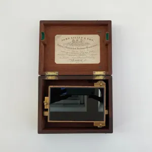 Victorian Black Glass Artificial Horizon Set by John Lilley & Son London