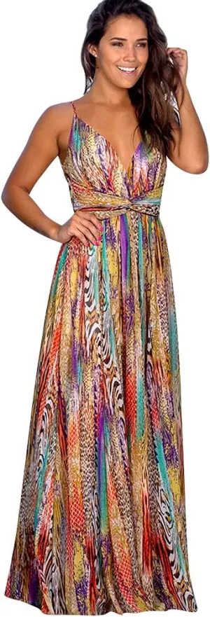 Women Transformer Convertible Multi Way Wrap V-Neck Wedding Bridesmaid Dress Halter Ombre Floral Long Evening Prom Maxi Dress