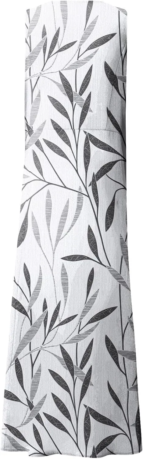 Womens Casual Summer Dresses 2024 Sleeveless Sundress Floral Printed Beach Long Dresses Tank Dress with Pockets