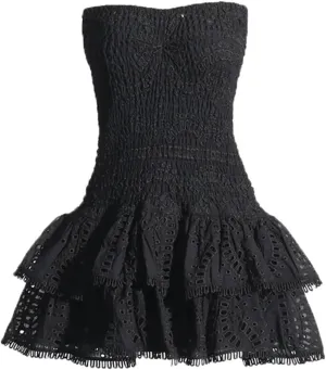 Women's Mini A Line Dresses Sexy Strapless Sleeveless High Waist Ruffles Hem Elegant Slim Dress
