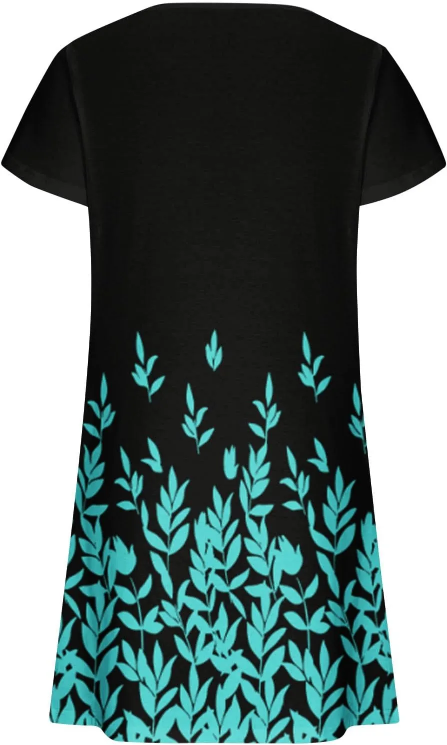 Women's Summer Beach Floral Tshirt Dress Casual Loose a-Line Mini Dresses Short Sleeve Vacation Resort Sundresses